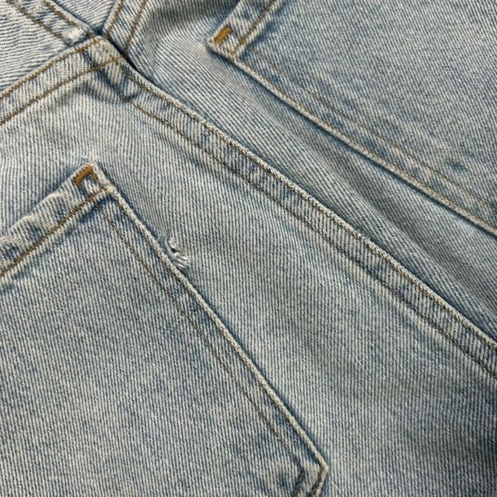 Agolde Womens 25 Riley High Rise Straight Leg Fit Jeans Light Blue Denim Casual - Picture 3 of 13